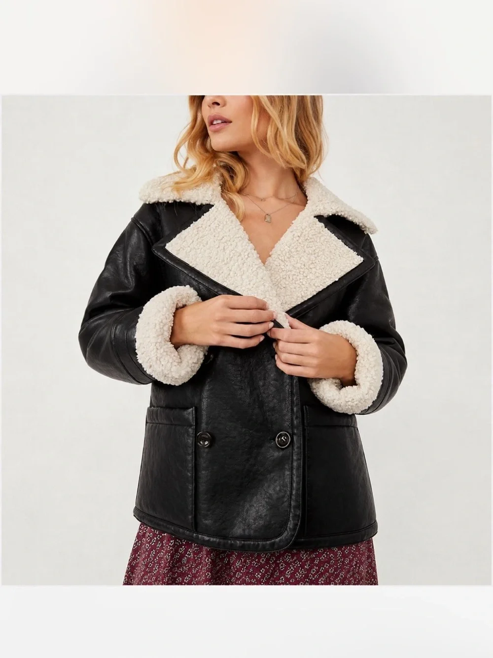 Free People Kaja Vegan Bonded Coat